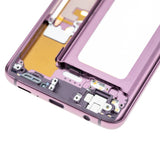 Replacement Mid-Frame Housing Compatible with Samsung Galaxy S9 (With SmallParts) (Lilac Purple Frame)