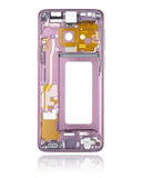 Replacement Mid-Frame Housing Compatible with Samsung Galaxy S9 (With SmallParts) (Lilac Purple Frame)