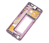 Replacement Mid-Frame Housing Compatible with Samsung Galaxy S9 (With SmallParts) (Lilac Purple Frame)