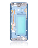 Replacement Mid-Frame Housing Compatible with Samsung Galaxy S9 (With SmallParts) (Coral Blue Frame)