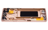 Replacement OLED Assembly With Frame Compatible with Samsung Galaxy S9 Plus (Refurbished) (Sunrise Gold)