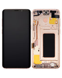 Replacement OLED Assembly With Frame Compatible with Samsung Galaxy S9 Plus (Refurbished) (Sunrise Gold)