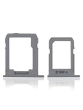 Replacement Sim And SD Card Tray Compatible with Samsung Galaxy Tab S2 8.0" (T715 / T719) (2015) (3G Version) (2 Piece Set) (White)