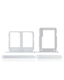 Replacement Dual Sim Card Tray Compatible with Samsung Galaxy A9 Pro (A910 / 2016) (White) (2 Piece Set)