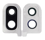 Replacement Back Camera Glass Lens and Cover Bezel Compatible with Samsung Galaxy A40 (A405 / 2019) (White)