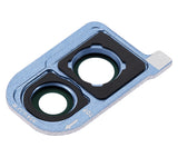 Replacement Back Camera Glass Lens and Cover Bezel Compatible with Samsung Galaxy A40 (A405 / 2019) (Blue)