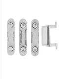 Replacement Hard Buttons (Power / Volume / Switch) Compatible with Apple iPhone 7 Plus (Silver)