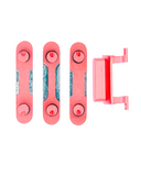 Replacement Hard Buttons (Power / Volume / Switch) Compatible with Apple iPhone 7 Plus (Red)