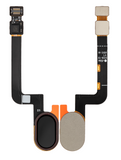 Replacement Home Button With Fingerprint Sensor Flex Cable Compatible with Motorola Moto G5S (XT1797 / 2017) (Black)