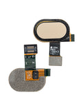 Replacement Home Button With Flex Cable Compatible with Motorola Moto E4 (XT1763 / 2017) / E4 Plus (XT1774 / 2017) (Gold)