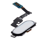 Replacement Home Button Flex Cable Compatible with Samsung Galaxy J7 Prime (G610 / 2016) (White)