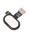 Replacement Home Button With Flex Cable Compatible with Motorola Moto E4 (XT1768 / 2017) / E4 Plus (XT1774 / 2017) (White)