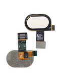Replacement Home Button With Flex Cable Compatible with Motorola Moto E4 (XT1768 / 2017) / E4 Plus (XT1774 / 2017) (White)