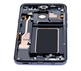 Replacement OLED Assembly With Frame Compatible with Samsung Galaxy S9 Plus (Aftermarket Plus) (Midnight Black)