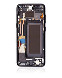 Replacement OLED Assembly With Frame Compatible with Samsung Galaxy S8 (Blemish: Grade B) (Midnight Black)