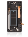 Replacement OLED Assembly With Frame Compatible with Samsung Galaxy Note 9 (Aftermarket Plus) (Midnight Black)
