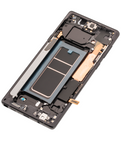 Replacement OLED Assembly With Frame Compatible with Samsung Galaxy Note 9 (Aftermarket Plus) (Midnight Black)