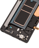 Replacement OLED Assembly With Frame Compatible with Samsung Galaxy Note 9 (Aftermarket Plus) (Midnight Black)