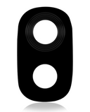 Replacement Back Camera Lens With Bezel Ring Compatible with Samsung Galaxy J3 (J337 / 2018) (Black)