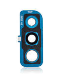 Replacement Back Camera Lens With Cover Bezel Ring Compatible with Samsung Galaxy A50 (A505 / 2019) (Blue)