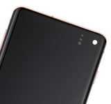 Replacement LCD Assembly With Frame (Without Finger Print Sensor) Compatible with Samsung Galaxy S10 (Aftermarket Plus: TFT) (Flamingo Pink)