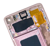 Replacement LCD Assembly With Frame (Without Finger Print Sensor) Compatible with Samsung Galaxy S10 (Aftermarket Plus: TFT) (Flamingo Pink)