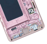 Replacement LCD Assembly With Frame (Without Finger Print Sensor) Compatible with Samsung Galaxy S10 (Aftermarket Plus: TFT) (Flamingo Pink)