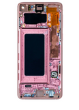 Replacement LCD Assembly With Frame (Without Finger Print Sensor) Compatible with Samsung Galaxy S10 (Aftermarket Plus: TFT) (Flamingo Pink)