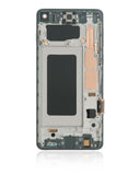 Replacement LCD Assembly With Frame (Without Finger Print Sensor) Compatible with Samsung Galaxy S10 (Aftermarket Plus: TFT) (Prism Black)