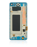Replacement LCD Assembly With Frame (Without Finger Print Sensor) Compatible with Samsung Galaxy S10 (Aftermarket Plus: TFT) (Prism Blue)
