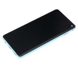 Replacement LCD Assembly With Frame (Without Finger Print Sensor) Compatible with Samsung Galaxy S10 (Aftermarket Plus: TFT) (Prism Blue)