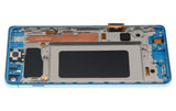 Replacement LCD Assembly With Frame (Without Finger Print Sensor) Compatible with Samsung Galaxy S10 (Aftermarket Plus: TFT) (Prism Blue)