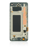 Replacement LCD Assembly With Frame (Without Finger Print Sensor) Compatible with Samsung Galaxy S10 (Aftermarket Plus: TFT) (Prism Green)
