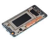 Replacement LCD Assembly With Frame (Without Finger Print Sensor) Compatible with Samsung Galaxy S10 (Aftermarket Plus: TFT) (Prism Green)