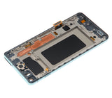 Replacement LCD Assembly With Frame (Without Finger Print Sensor) Compatible with Samsung Galaxy S10 (Aftermarket Plus: TFT) (Prism Green)
