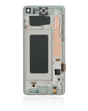 Replacement LCD Assembly With Frame (Without Finger Print Sensor) Compatible with Samsung Galaxy S10 (Aftermarket Plus: TFT) (Prism White)