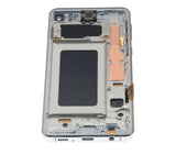 Replacement LCD Assembly With Frame (Without Finger Print Sensor) Compatible with Samsung Galaxy S10 (Aftermarket Plus: TFT) (Prism White)