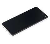 Replacement LCD Assembly With Frame (Without Finger Print Sensor) Compatible with Samsung Galaxy S10 (Aftermarket Plus: TFT) (Prism White)