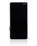 Replacement LCD Assembly With Frame (Without Finger Print Sensor) Compatible with Samsung Galaxy S10 Plus (Aftermarket Plus: TFT) (Flamingo Pink)
