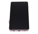 Replacement LCD Assembly With Frame (Without Finger Print Sensor) Compatible with Samsung Galaxy S10 Plus (Aftermarket Plus: TFT) (Flamingo Pink)