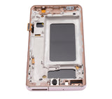 Replacement LCD Assembly With Frame (Without Finger Print Sensor) Compatible with Samsung Galaxy S10 Plus (Aftermarket Plus: TFT) (Flamingo Pink)