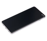 Replacement LCD Assembly With Frame (Without Finger Print Sensor) Compatible with Samsung Galaxy S10 Plus (Aftermarket Plus: TFT) (Prism / Ceramic Black)