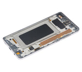 Replacement LCD Assembly With Frame (Without Finger Print Sensor) Compatible with Samsung Galaxy S10 Plus (Aftermarket Plus: TFT) (Prism / Ceramic Black)