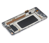 Replacement LCD Assembly With Frame (Without Finger Print Sensor) Compatible with Samsung Galaxy S10 Plus (Aftermarket Plus: TFT) (Prism / Ceramic Black)