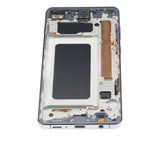 Replacement LCD Assembly With Frame (Without Finger Print Sensor) Compatible with Samsung Galaxy S10 Plus (Aftermarket Plus: TFT) (Prism / Ceramic Black)