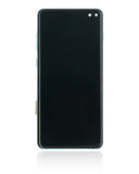 Replacement LCD Assembly With Frame (Without Finger Print Sensor) Compatible with Samsung Galaxy S10 Plus (Aftermarket Plus: TFT) (Prism Blue)