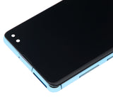 Replacement LCD Assembly With Frame (Without Finger Print Sensor) Compatible with Samsung Galaxy S10 Plus (Aftermarket Plus: TFT) (Prism Blue)