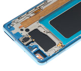 Replacement LCD Assembly With Frame (Without Finger Print Sensor) Compatible with Samsung Galaxy S10 Plus (Aftermarket Plus: TFT) (Prism Blue)