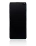 Replacement LCD Assembly With Frame (Without Finger Print Sensor) Compatible with Samsung Galaxy S10 Plus (Aftermarket Plus: TFT) (Prism Green)