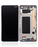 Replacement LCD Assembly With Frame (Without Finger Print Sensor) Compatible with Samsung Galaxy S10 Plus (Aftermarket Plus: TFT) (Prism Green)